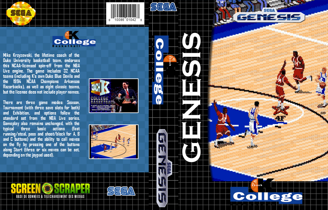 Coach K College Basketball — box-texture (SS)
