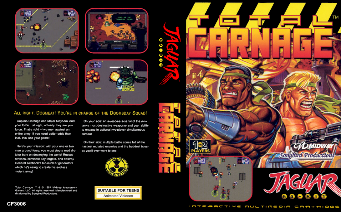 Total Carnage — box-texture (US)