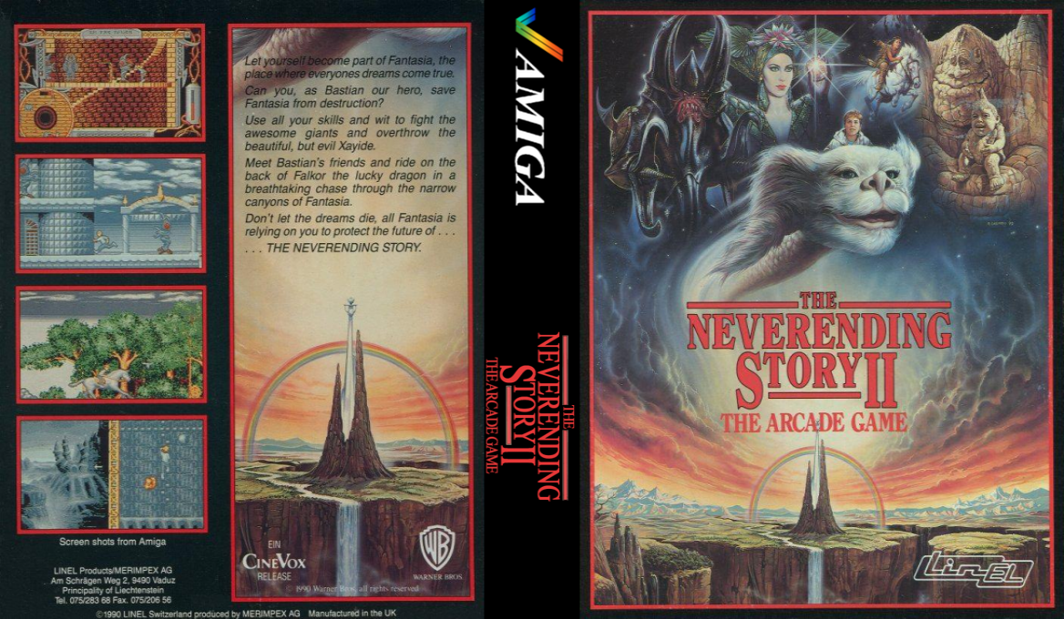 NeverEnding Story II, The - The Arcade Game — box-texture (EU)