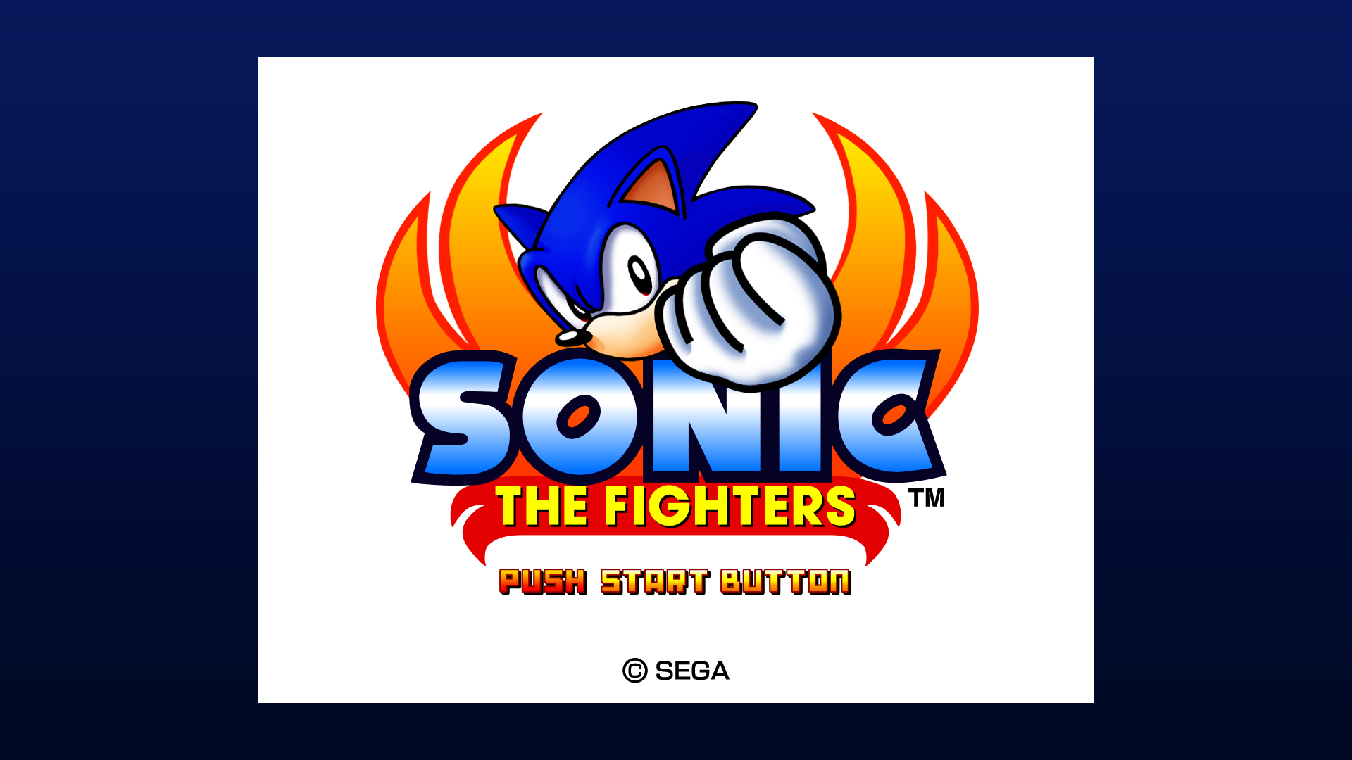 Sonic The Fighters — sstitle (WOR)