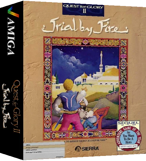 Quest for Glory II - Trial by Fire — box-3D (WOR)