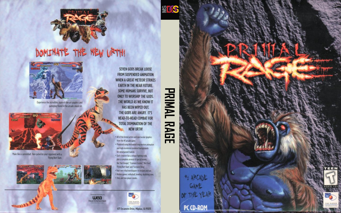 Primal Rage — box-texture (US)
