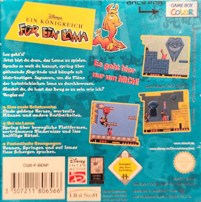 Emperor's New Groove, The — box-2D-back (DE)