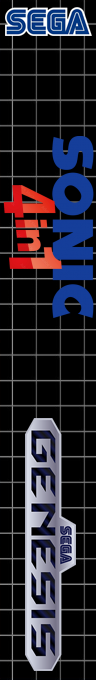 Sonic 4 In 1 — box-2D-side (SS)