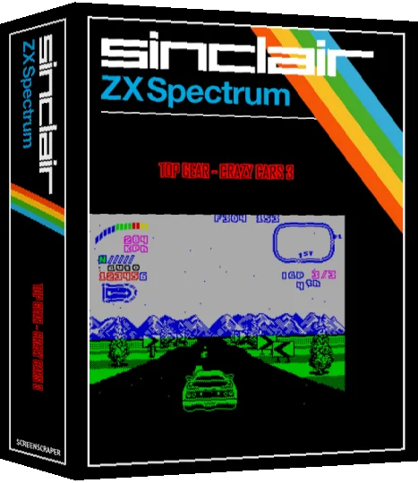 Top Gear - Crazy Cars 3 — box-3D (SS)