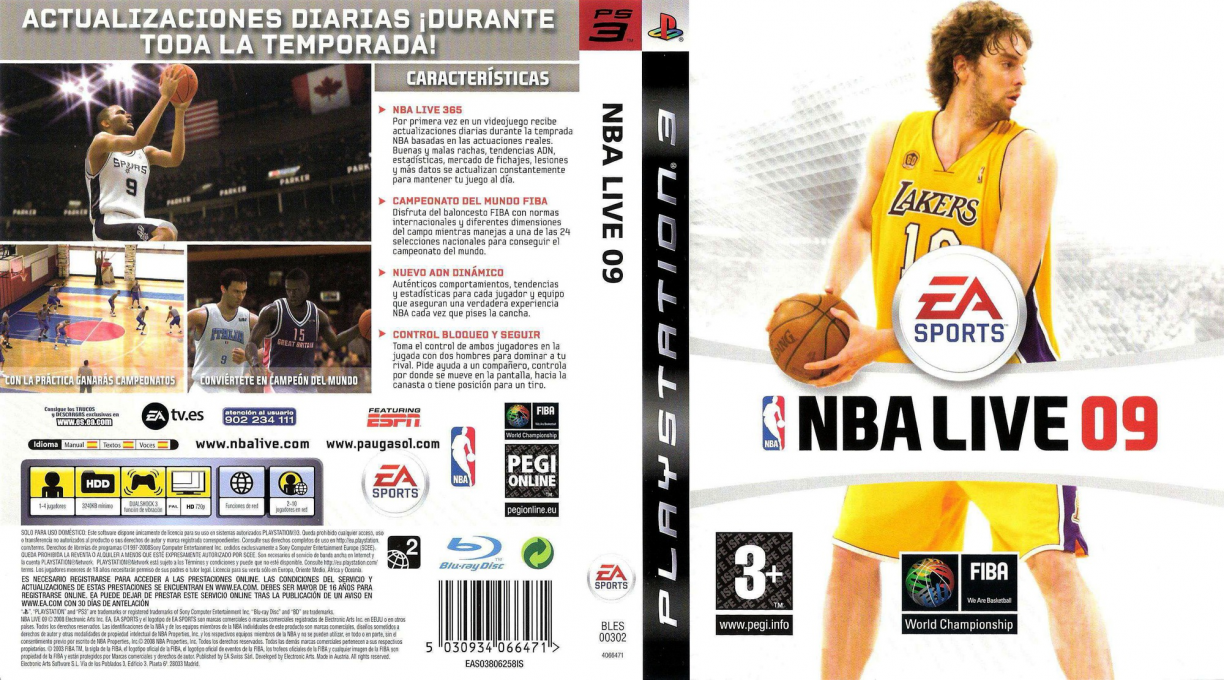 NBA Live 09 — box-texture (SP)
