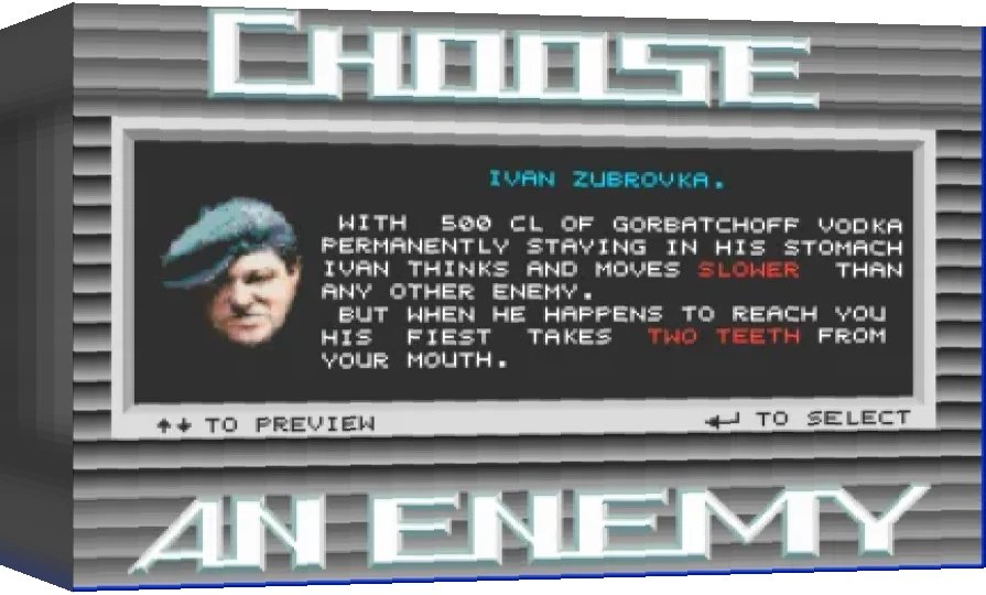 Choose an Enemy — box-3D (WOR)