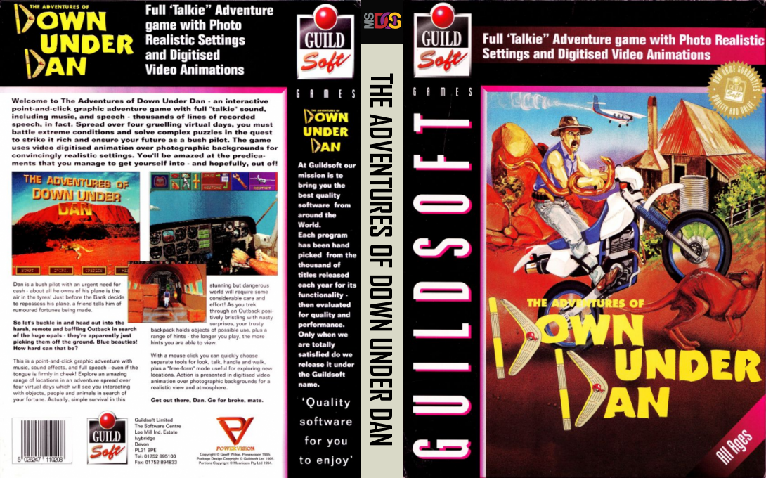 Adventures Of Down Under Dan, The — box-texture (EU)