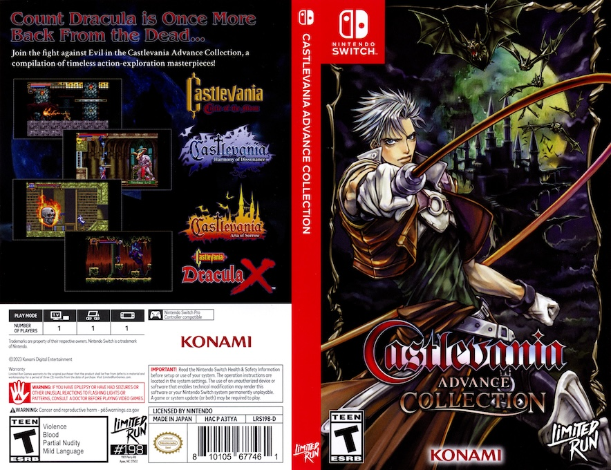 Castlevania Advance Collection — box-texture (US)