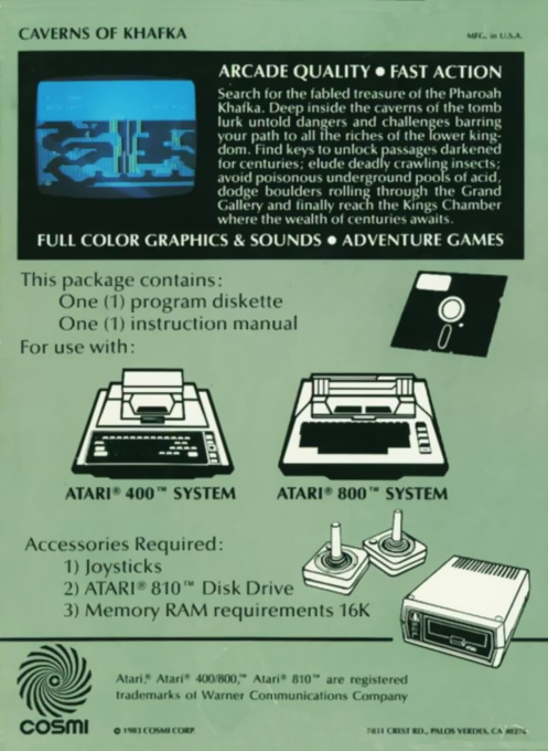 Caverns Of Khafka — box-2D-back (US)