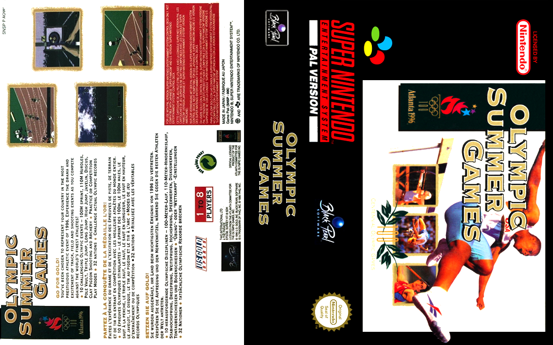 Olympic Summer Games — box-texture (EU)