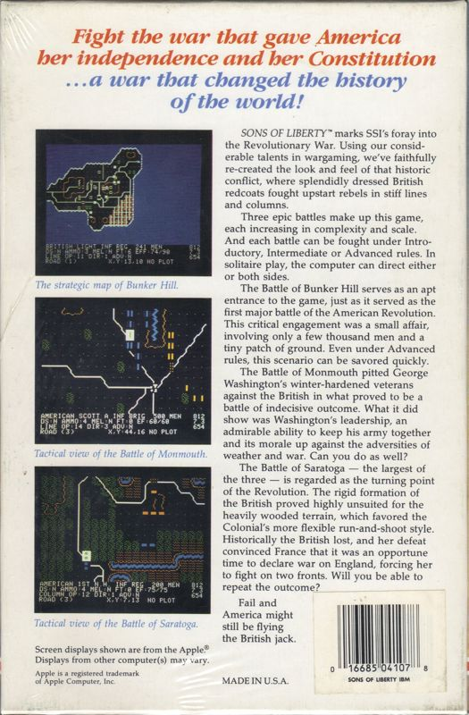 Sons Of Liberty — box-2D-back (US)