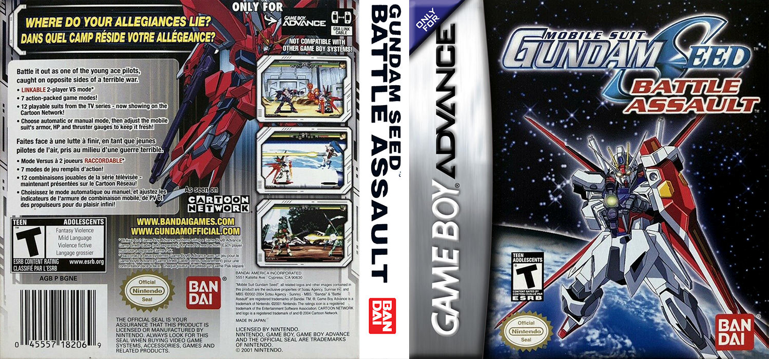 Mobile Suit Gundam Seed - Battle Assault — box-texture (US)
