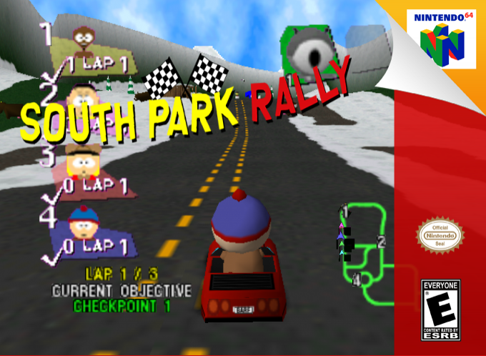 South Park Rally — box-2D (SS)