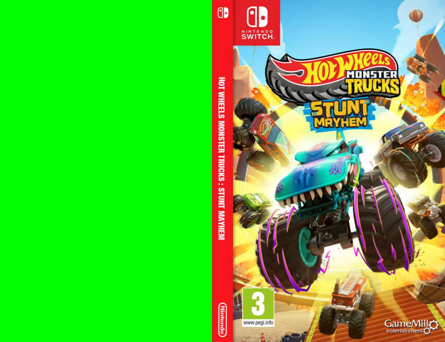Hot Wheels Monster Trucks - Stunt Mayhem — box-texture (EU)