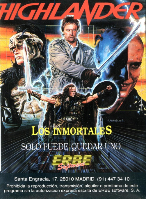 Highlander — box-2D-back (SP)
