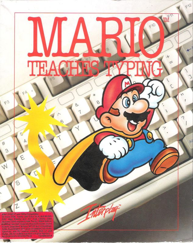 Mario Teaches Typing box art