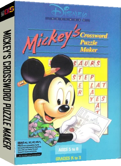 Mickey's Crossword Puzzle Maker — box-3D (US)