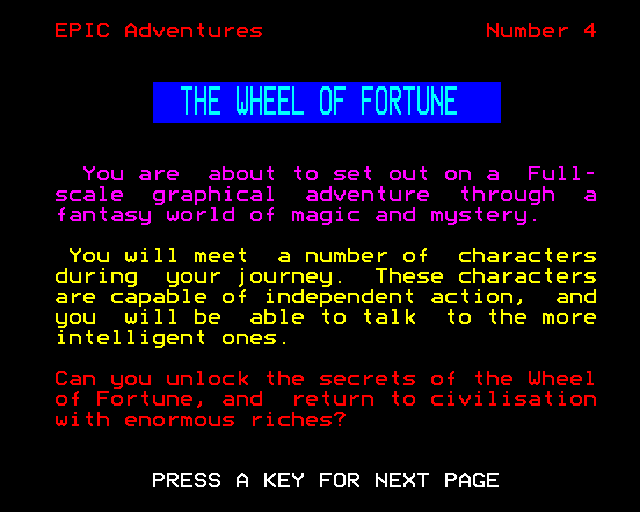 Wheel Of Fortune, The — sstitle (WOR)