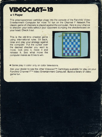 Videocart-19 - Checkers — box-2D-back (US)