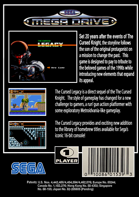 The Cursed Legacy — box-2D-back (EU)