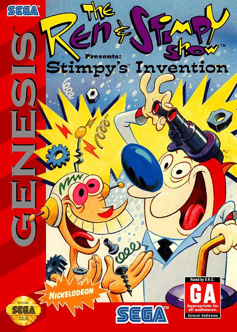 Stimpy's Invention Starring Ren Hoek & Stimpy box art