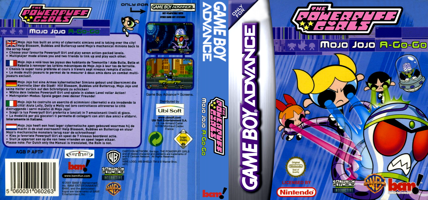 Powerpuff Girls, The - Mojo Jojo A-Go-Go — box-texture (EU)