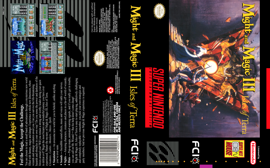 Might And Magic 3 - Isles Of Terra — box-texture (US)
