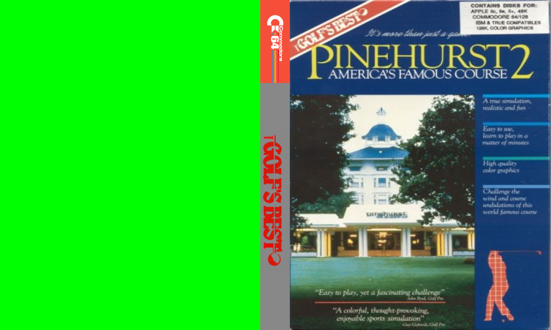 Golf's Best : Pinehurst 2 — box-texture (WOR)