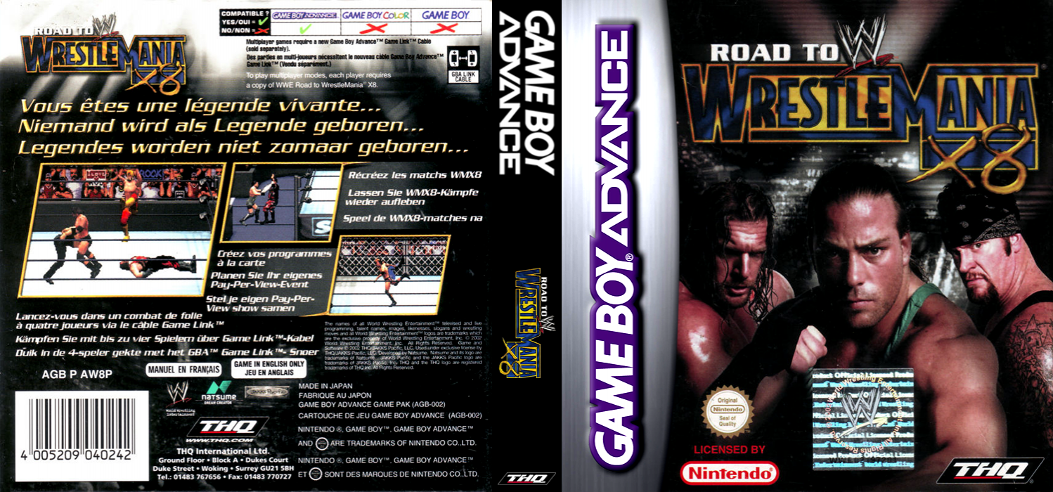 WWE - Road To Wrestlemania X8 — box-texture (EU)