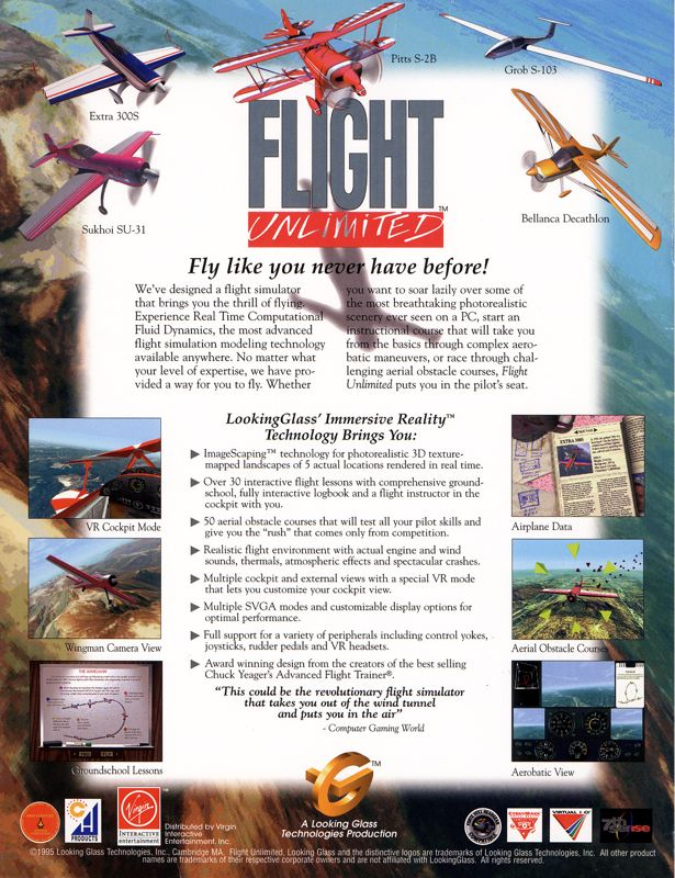 Flight Unlimited — box-2D-back (US)