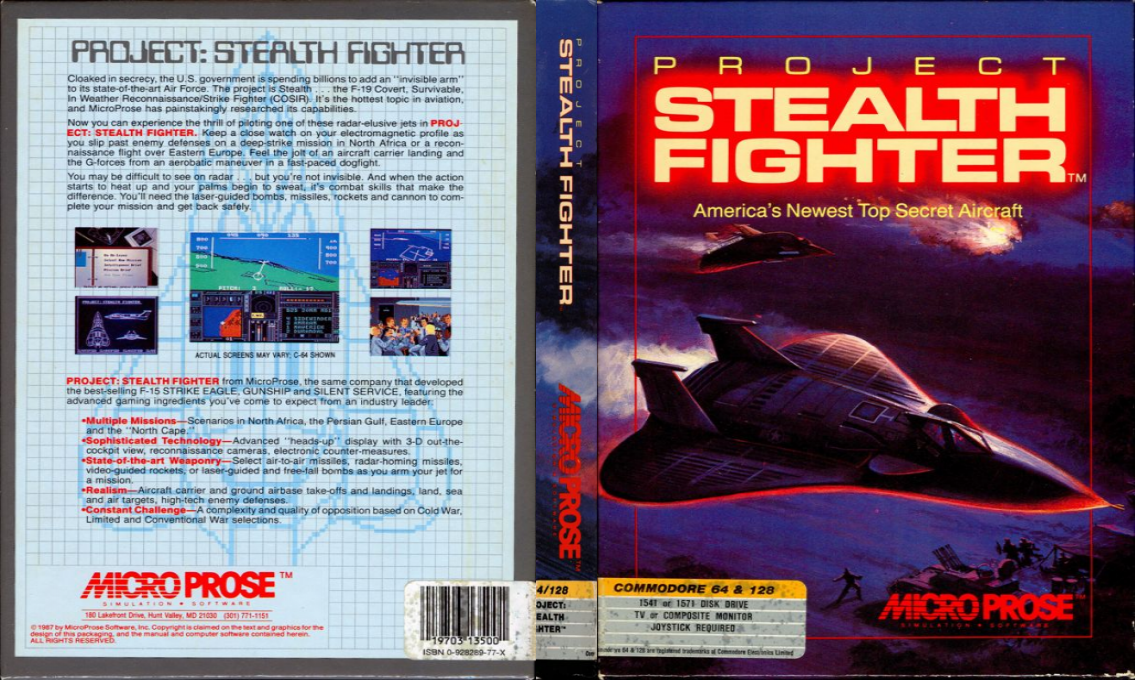 Project Stealth Fighter — box-texture (US)