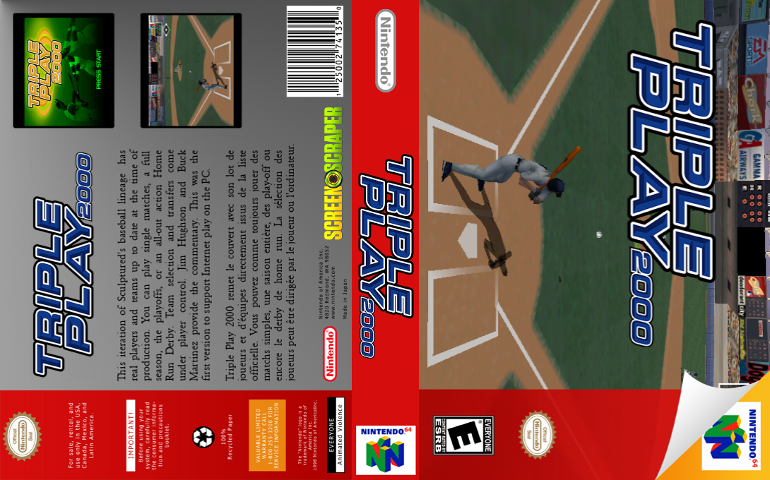 Triple Play 2000 — box-texture (SS)
