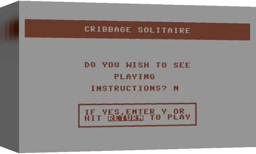 Cribbage Solitaire — box-3D (WOR)