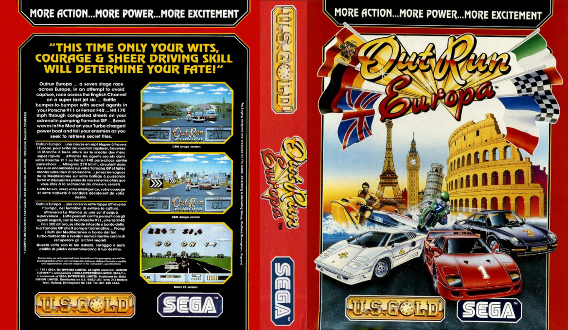 OutRun Europa — box-texture (EU)