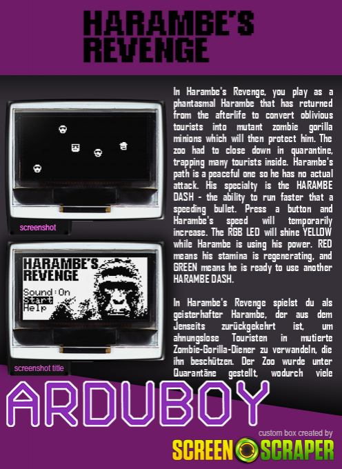Harambe's Revenge — box-2D-back (SS)