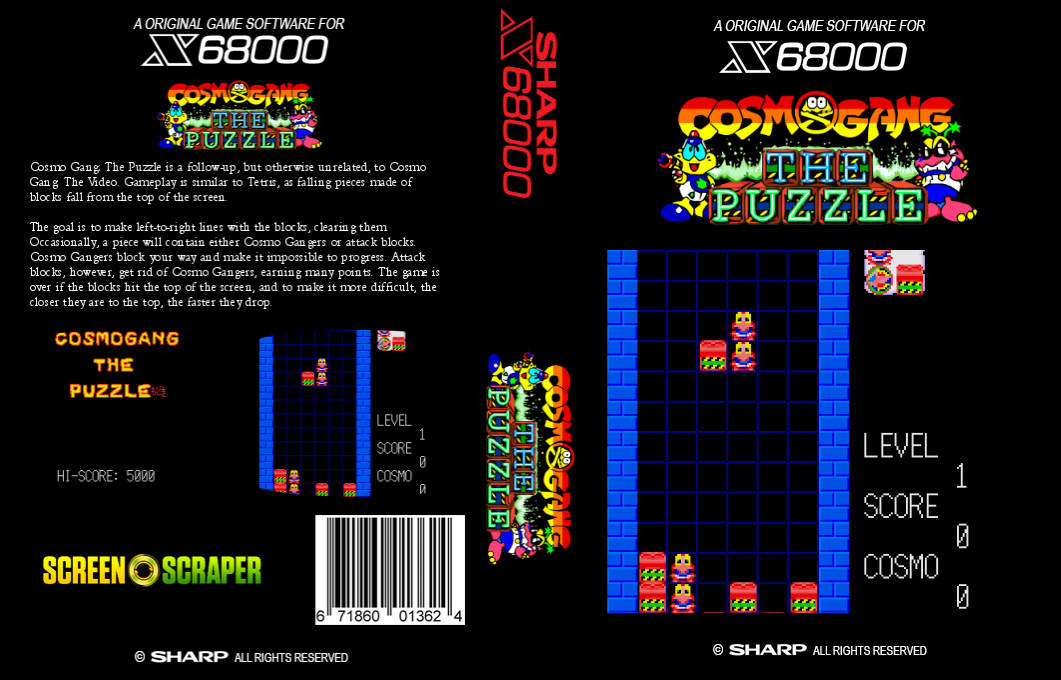 Cosmo Gang The Puzzle — box-texture (SS)