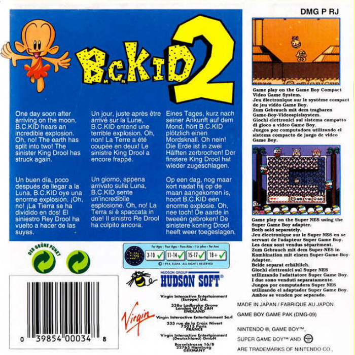 B.c. Kid 2 — box-2D-back (EU)
