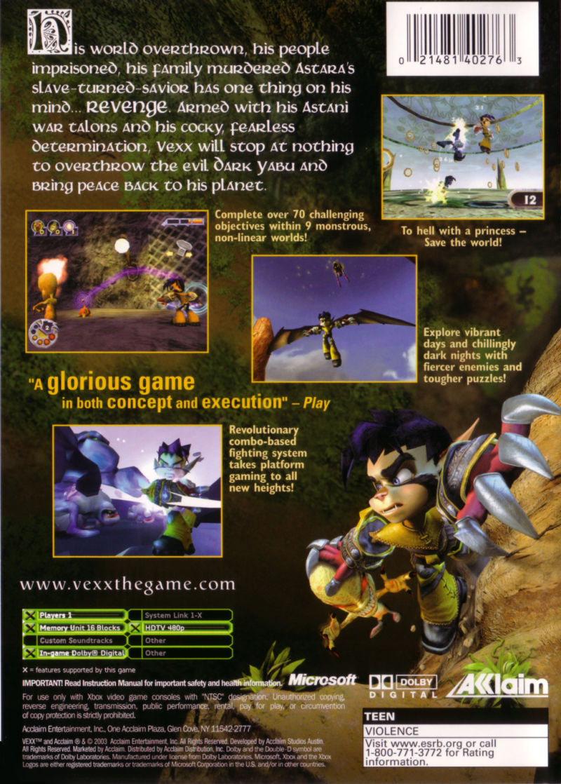 Vexx — box-2D-back (US)