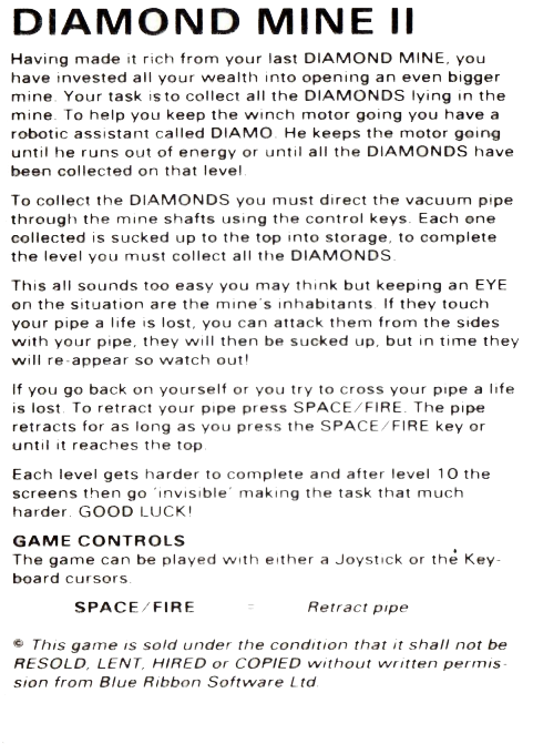 Diamond Mine 2 — box-2D-back (EU)