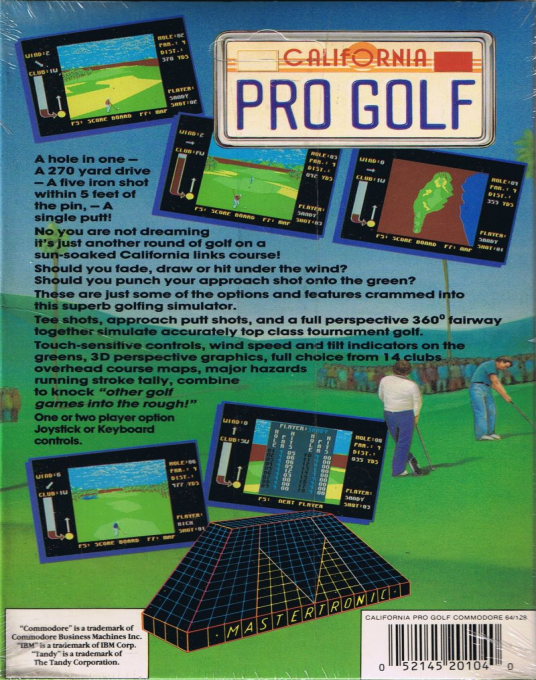 California Pro Golf — box-2D-back (US)