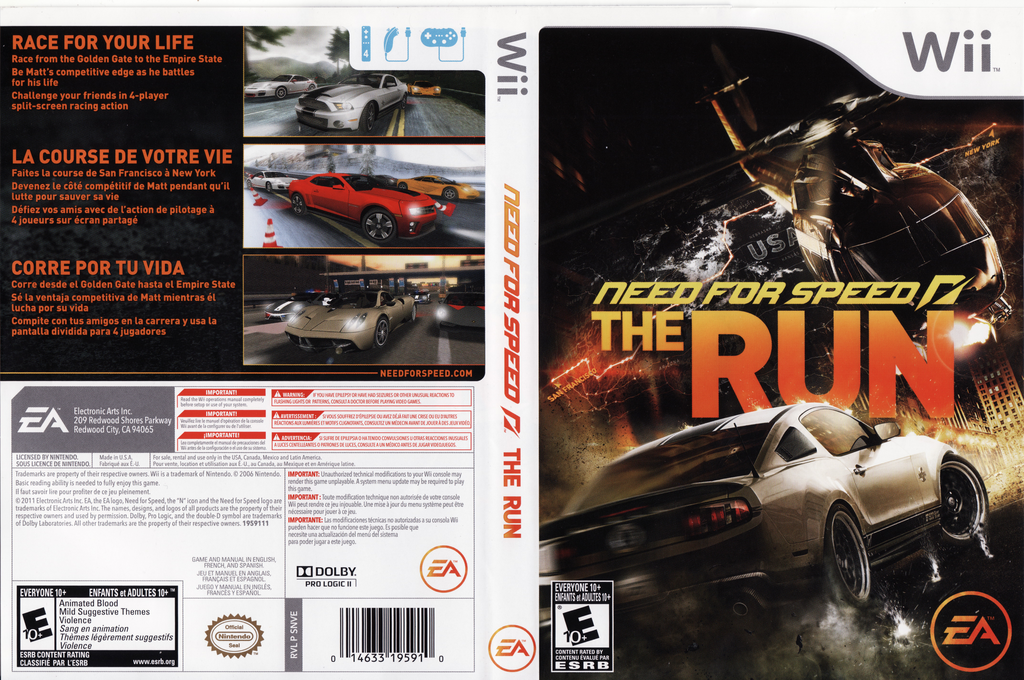 Need for Speed - The Run — box-texture (US)
