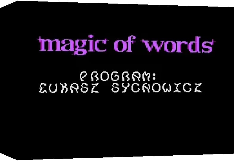 Magic Of Words — box-3D (WOR)