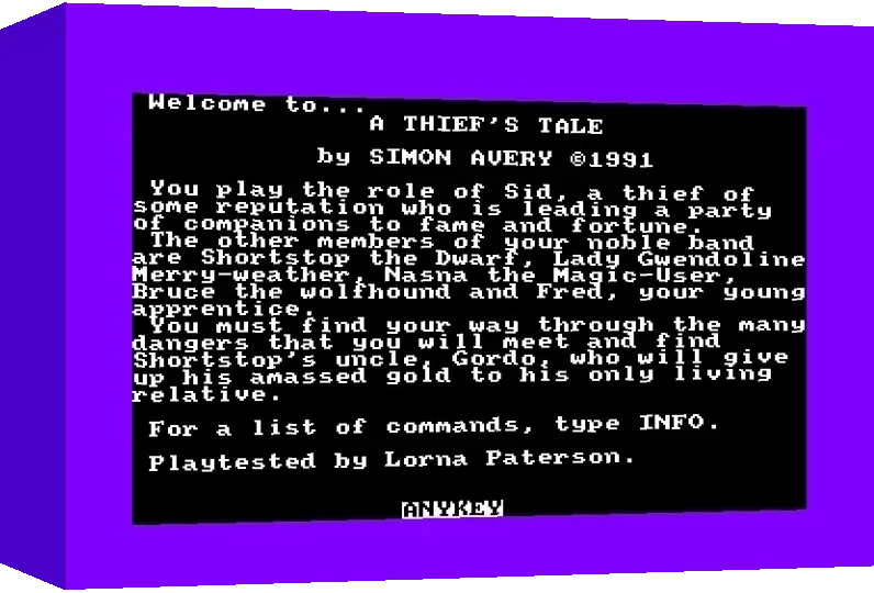 Thief's Tale, A — box-3D (WOR)