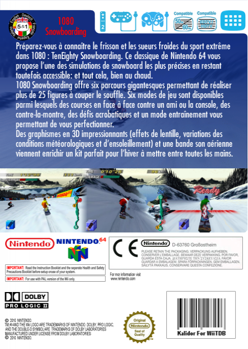 1080 Snowboarding — box-2D-back (FR)