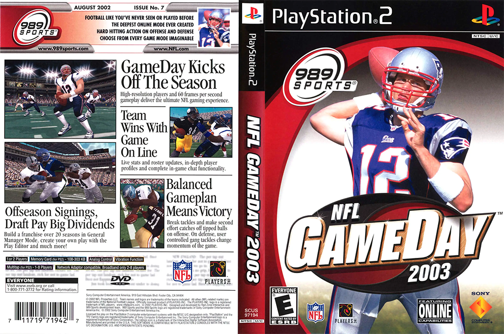 NFL GameDay 2003 — box-texture (US)