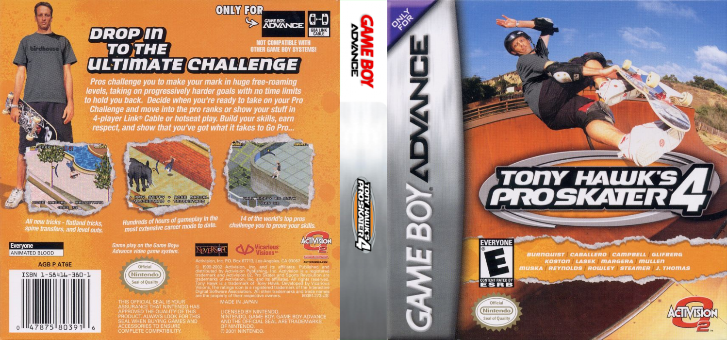 Tony Hawk's Pro Skater 4 — box-texture (US)