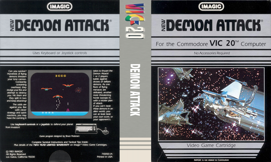Demon Attack — box-texture (US)