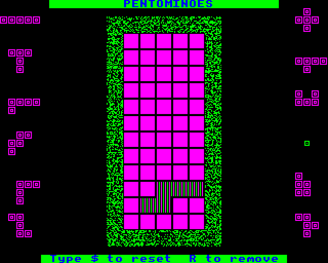 Pentominoes — ss (WOR)