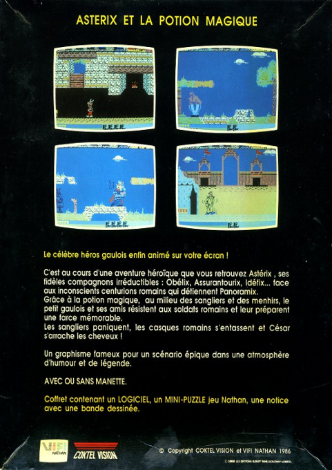 Astérix Et La Potion Magique — box-2D-back (WOR)